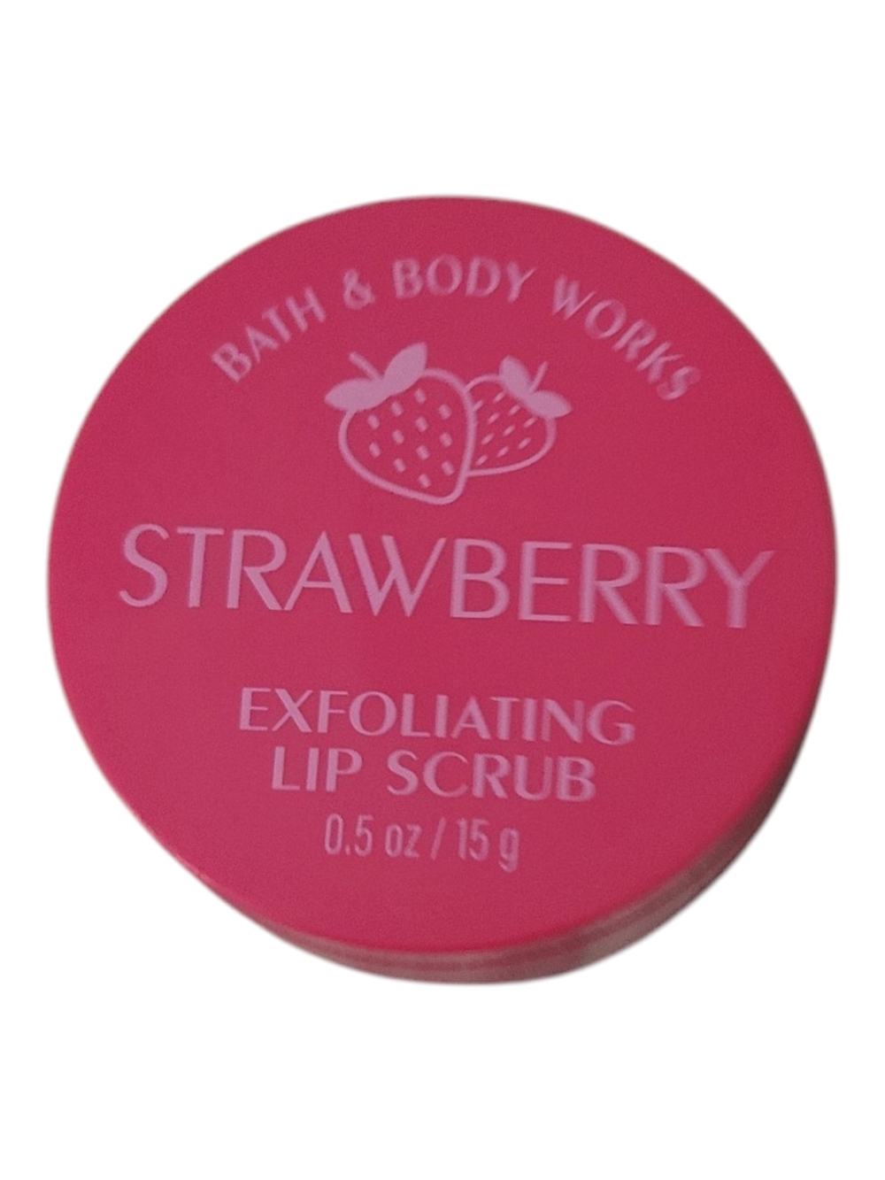Bath & Body Works Strawberry Exfoliating Lip Scrub - Bright Pink